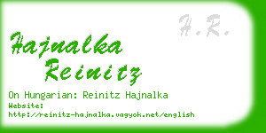 hajnalka reinitz business card